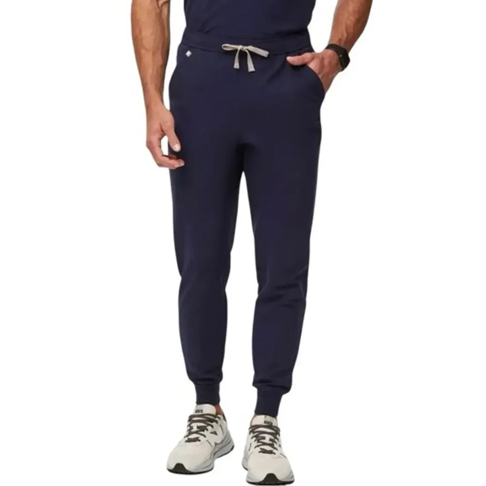 Figs Tansen Jogger Scrub Pants Men's Small Navy Blue NWT